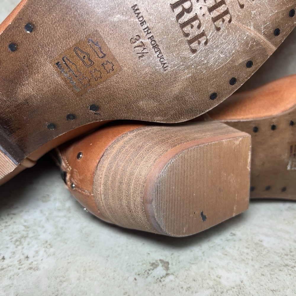 We The Free Brown Leather Western Ankle Boots - Picture 10 of 12